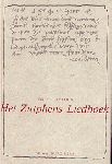 Leloux, Dr. H.J. / Scholten,  Drs. F.W.J. - Het Zutphens Liedboek (ms Weimar Oct 146)