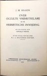 Ragon, J.M. - Over occulte vrijmetselarij en de hermetische inwijding