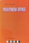 Harry Mulisch - Paralipomena Orphica