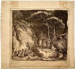 Franz Edmund Weirotter (1633-1771). - Antique print I Landscape with resting soldiers, published 1775, 1 p.