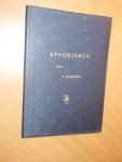 Wigersma, B. - Aphorismen