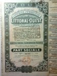 NN - Part Social Compagnie Immobilière du Littoral-Ouest SA; coupons 11-18 attachés