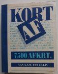 Kloosterman, Yvonne - Kortaf 7500 afkrt. van A.A.W. tot Z.IJ.P.