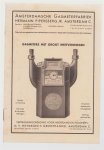 n.n - (BROCHURE) Gasmeters met groot Meetvermogen.( circa 1935