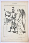 Braakensiek, Johan (1858-1940) - [Original lithograph/lithografie by Johan Braakensiek] De Vrede-keizer, 4 Februari 1906, 1 pp.