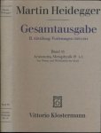 Heidegger, Martin. - Gesamtausgabe Band 33: Aristoteles, Metaphysik 1-3: Von Wesen und Wirklichkeit der Kraft.