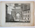 Unknown engraver, Pieter Schenk (1660-1713) - [Antique print, etching/ets] ARCUS Imperatoris TITI VESPASIANI Temporis hostiumque favite foede mutilatus... Views of Rome [Set title] (Gezicht Rome: Praalboog van den Keizer Titus Vespasianus, seer geschonden), published 1705.