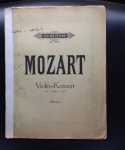 Mozart    Henri Marteau - Mozart Violin Konzert Adur FÜR Violine und Pianoforte. Mit Kadenzen versehen von Henri Marteau. Edition Peters No  2193a