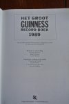 Guinness Record Boek - HET GROOT GUINNESS RECORD BOEK 1989