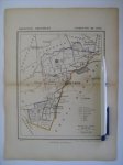  - Oudtijds grensgekleurde lithografie van de Gemeente DE LEEK, Groningen 1867