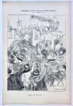 Braakensiek, Johan (1858-1940) - [Original lithograph/lithografie by Johan Braakensiek] Gedenkdag van Mr. Jacob van Lennep's geboorte, 1802 - 24 Maart - 1902, 23 Maart 1902, 1 pp.