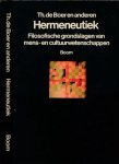 De Boer, Th. & G.A.M Widdershoven; M. van Nierop, et al - Hermeneutiek: Filosofische grondslagen van mens- en cultuurwetenschappen