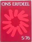 Deleu Jozef, Niessen Frits - Ons erfdeel Algemeen Nederlands tweemaandelijks cultureel tijdschrift 19e jaargang 1976 no 5