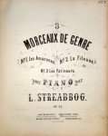 Streabbog, L.: - 3 morceaux de genre, no. 1: Les Amazones. Pour piano. Op. 91