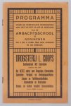 n.n - Programma voor de feestelijke herdenking van het veertigjarig bestaan van de ambachtschool te Gorinchem op 5 en 9 februari in De Doelen