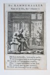 Luyken, Jan (1649-1712) and Luyken, Caspar (1672-1708) - Antique print/originele prent: De Kammemaaker/The Comb Maker. Luyken, Jan (1649-1712) and Luyken, Caspar (1672-1708) - Antique print/originele prent: De Kammemaaker/The Comb Maker.