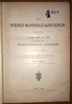 Hofmann, Rudolf: - Der Wiener Männergesangverein. Chronik der Jahre 1843 bis 1893 aus Anlass der fünfzigjährigen Jubelfeier des Vereins und im Auftrage desselben verfasst