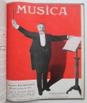 [Magazine] - Musica. Publication mensuelle [Sixième année 1907] - [Complete ingebonden set: Janvier No. 52 t/m Décembre No.63 ]
