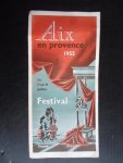 Folder - Festival Aix en Provence, Muziek Folder - Festival Aix en Provence, Muziek
