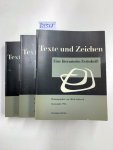 Andersch, Alfred (Hrsg.): - Texte und Zeichnen. Eine literarische Zeitschrift. 3 Bände