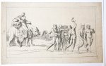  - [Antique etching/ets] Procession with elephant/Processie met olifant.