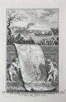 Simon Fokke (1712-1784) - [Book illustration, 1754] Het doorbreken van de Rhyn- en Yssel-Dyken in't begin des Jaers 1754 , published 1754, 1 p.