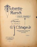 Schagen Jr., G.J.: - Tubantia-marsch (Feest-marsch) voor piano