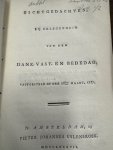  - Dichtgedachten bij gelegenheid van den dank- vast en bededag, ..