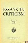 AA - Essays in Criticism. A Quarterly Journal of Literary Criticism. Volume 6, 1956.