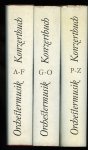 SCHAEFER, Hansjürgen (herausgegeben) - Konzertbuch Orchestermusik I. A-F., II., G-O II. P-Z.,