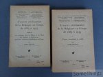 Hostelet, Georges. - L'oeuvre civilisatrice de la Belgique au Congo, de 1885 à 1945. Tome I: L'oeuvre economique et sociale. Tome II: Les avantages dont les Blancs at les Noirs ont beneficie et beneficieront de l'oeuvre civilasatrice de la Belgique au Congo.