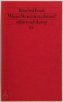 Manfred Frank - Was ist Neostrukturalismus?
