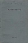 KRISHNAMURTI - Authentic report of ten tales