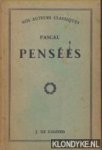 Dedieu, J. (introduction et notes par) - Nos auteurs classiques: Pascal Pensees