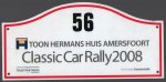 (Toon Hermans) - Plastic rally kenmerk voor deelnemers aan de Toon Hermans Huis Amersfoort - Classic Car Rally 2008