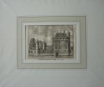 Spilman, Hendrik - De Ridder Hofstad Voorn van ter zyde. Originele kopergravure