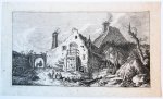 Franz Edmund Weirotter (1633-1771) - Antique print I Farmhouse with figures, published ca. 1770, 1 p.