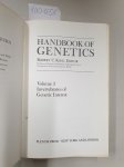 King, Robert: - Handbook of Genetics Volume 3: Invertebrates of Genetic Interest.