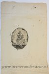  - [Antique print, engraving, devotion] Madonna and Child, published 19th century.