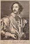 Anthony van Dyck (1599-1641) - Antique print, etching and engraving I Portrait of Paulus Pontius, published ca. 1640, 1 p.