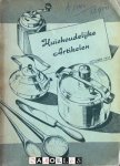 AHZ - Afbeeldingenboek met Verkoopprijzen van: Huishoudelijke Artikelen october 1957