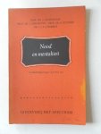 Oldendorff, A. e.a. - Nood en mentaliteit Voorlichtingsvragen van deze tijd. Met kranteknipsel