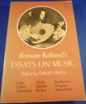 Rolland, Romain - Essays on music edited by David Ewen