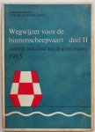 Rijkswaterstaat Directie Algemene Dienst - Wegwijzer voor de binnenscheepvaart deel II Zuidelijk Nederland met de grote rivieren bijgewerkt tot 1 juli 1965 losse kaarten ontbreken
