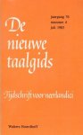 Sötemann, A.L. e.a. (redactie) - De nieuwe taalgids, jaargang 76, nummer 4, juli 1983