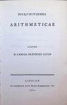 C. F. Gauss - Disquisitiones Arithmeticae C. F. Gauss - Disquisitiones Arithmeticae