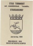Wet. Stadsbib Taxandria - Bibliografie 1980 van de Antwerpse Kempen