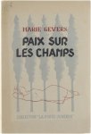 Marie Gevers - Paix sur les champs