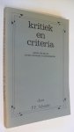 Schmitz P.F. - Kritiek en criteria   -Menno ter Braak en het literaire waardeoordeel-
