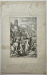 Goltzius, Hendrick (1558-1617) - [Antique engraving] Christ carrying the cross (set title: The Passion of Christ, 1596-1598), H. Goltzius, 1 p.